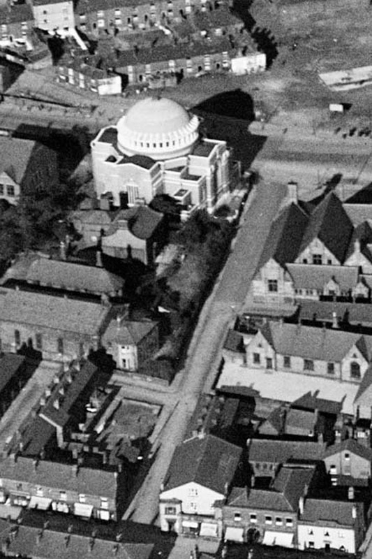 Elevated image of St John the Baptist Church Rochdale heritage